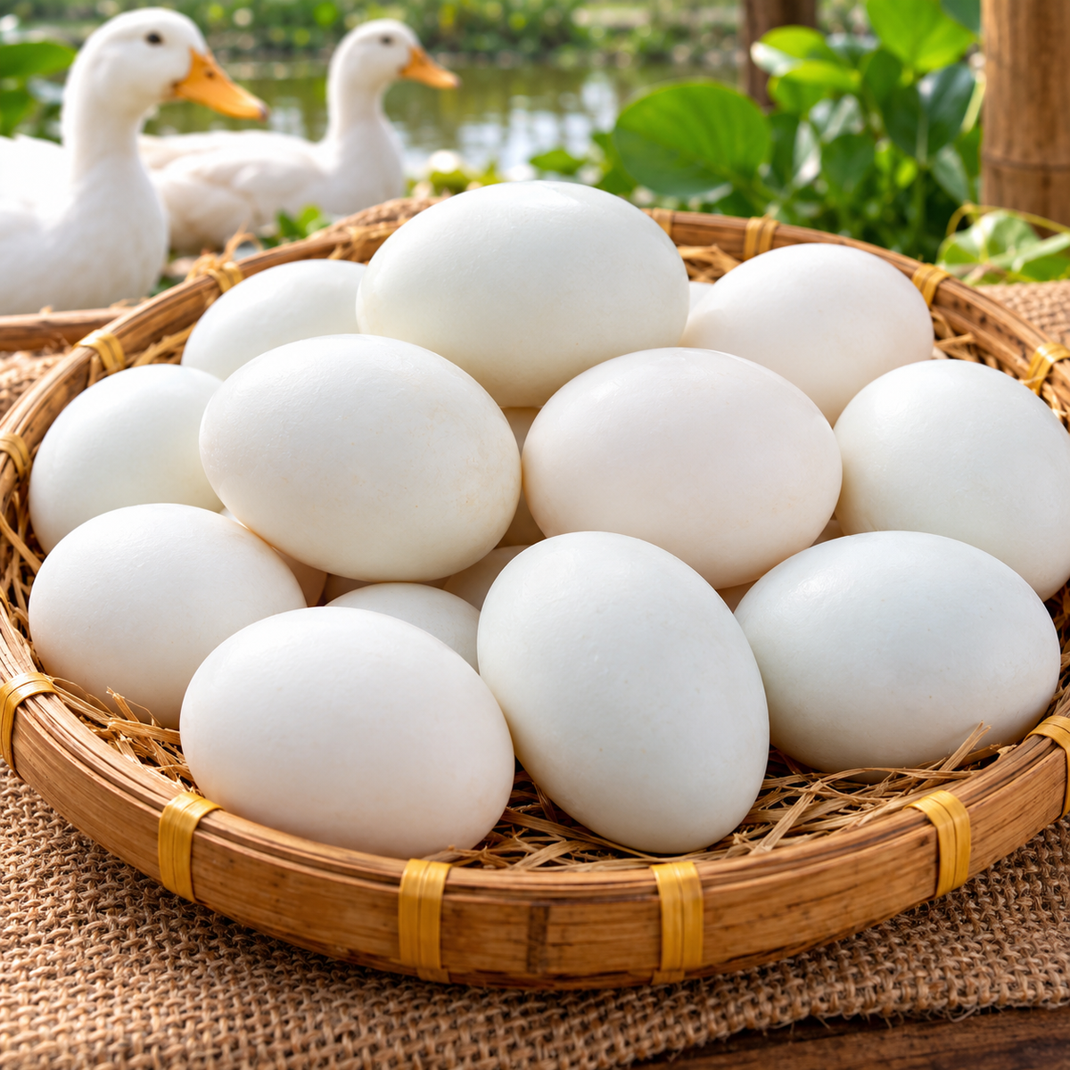 হাঁসের ডিম।